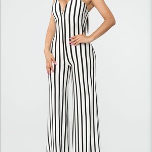 Stripe jumpsuit